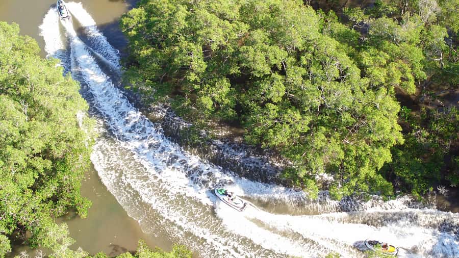 2.5-Hour Ultimate Jet Ski Safari to North Stradbroke Island - The 80km route: high-tide passages, hairpin turns, and “why this island” moments
