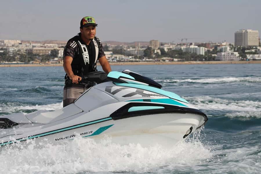 Agadir: Jet Ski Expereince with Hotel Transfers - Time on the Water: Bay Runs, Ocean Speed, and the Swim Break