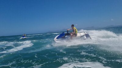 Alcudia: 30-Minute Jet Ski Adventure for Beginners & Photos - From Alcudiajets to the water: what the start actually looks like