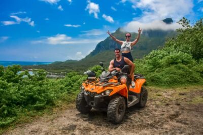 Bora Bora: Combo ATV & Jet Ski Day Trip with Polynesian BBQ - ATV at 9:00: lookouts, WWII guns, and off-road trails