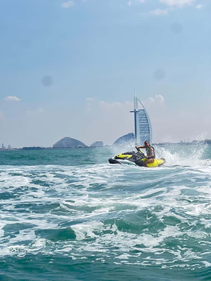 Dubai East: Guided JetsKi Ride with Sound System! - Your guide matters: safety briefing, close follow, and pacing