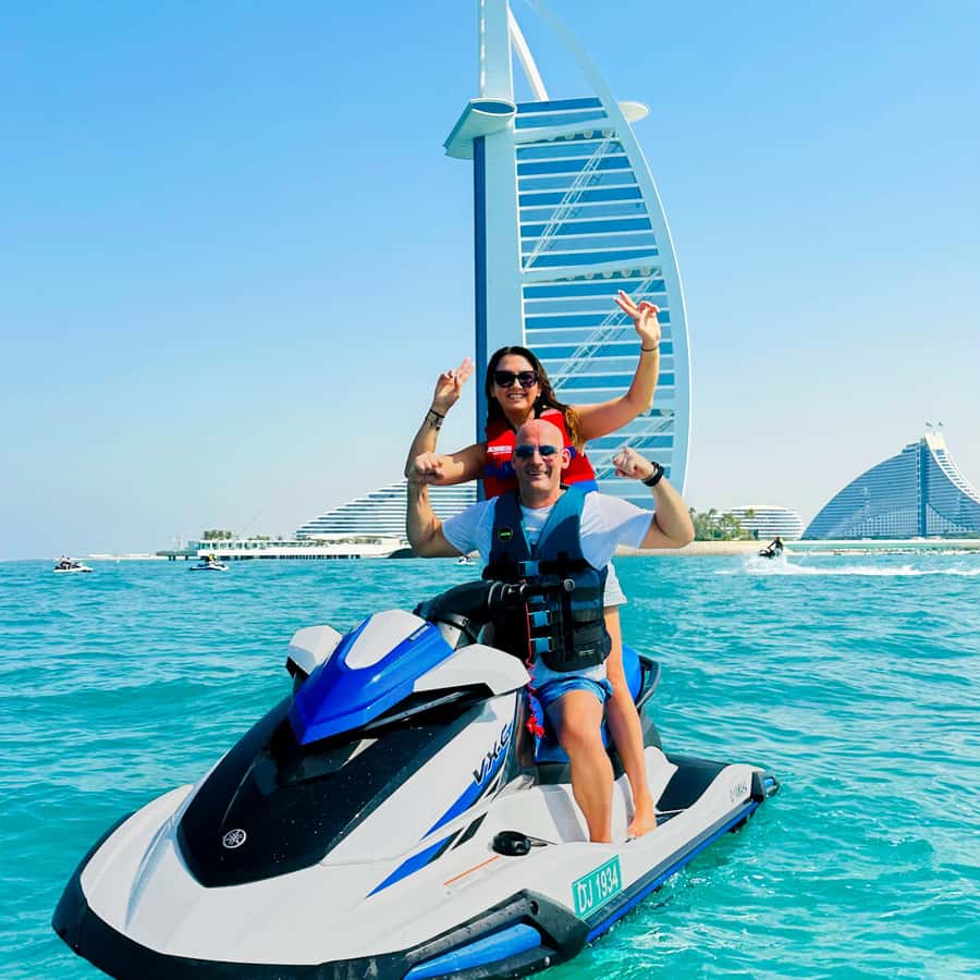 Dubai: Experience Jet Ski to Burj Al Arab +PICTURES & VIDEOS - Jet Ski From Jumeirah 2 to Jumeirah 1: Getting Set Up Fast