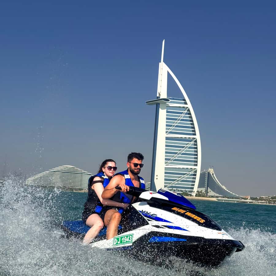 Dubai: Experience Jet Ski to Burj Al Arab +PICTURES & VIDEOS - What Your Guided Ride Looks Like: Skyline, Burj Khalifa, Burj Al Arab