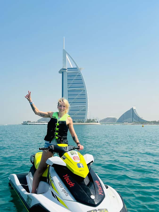 Dubai: Jet ski & Flyboard in Dubai Free Ice Cream - Flyboard over Dubai water: the adrenaline and the skill part