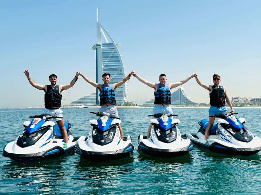 Dubai: Jet Ski Tour of Burj Al Arab & Atlantis the Palm - Stop 3: Atlantis The Royal and the feeling of arriving at Dubai’s postcard