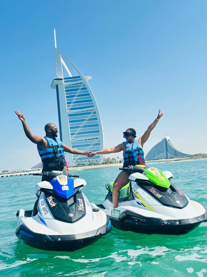 Dubai: Jet Ski Tour of Burj Al Arab & Atlantis the Palm - Return ride: Dubai Marina back to the base, plus Burj Khalifa views