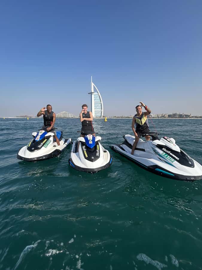 Dubai: Jet Ski Tour of Burj Al Arab with Photos - Jet Skiing Dubai’s coastline: the 30-minute reality check