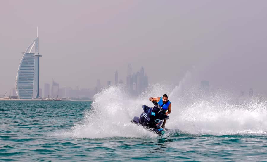 Dubai: Jetski, Burj Khalifa, Burj Al Arab, Juice, & Photos - The Jet Ski Ride Itself: Speed With an Instructor Nearby