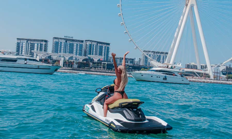 Dubai: Jetski Tour to Dubai Eye, JBR, Palm & Burj Al Arab - Burj Al Arab From the Sea: That Sail Shape in Your Peripheral Vision