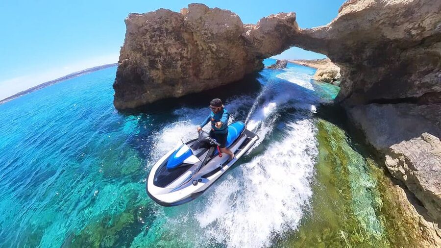 From Mellieħa: Comino, Blue Lagoon, and Gozo Jet Ski Tour - Caves, Santa Marija Bay, and the coastline you can’t hike to