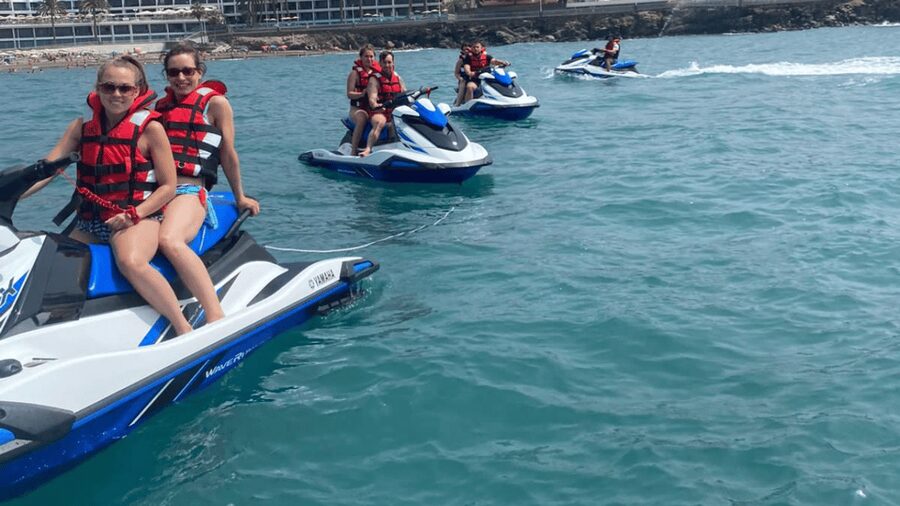 From Playa del Inglés: Guided Jet Ski Tour & Hotel Transfers - Key points at a glance