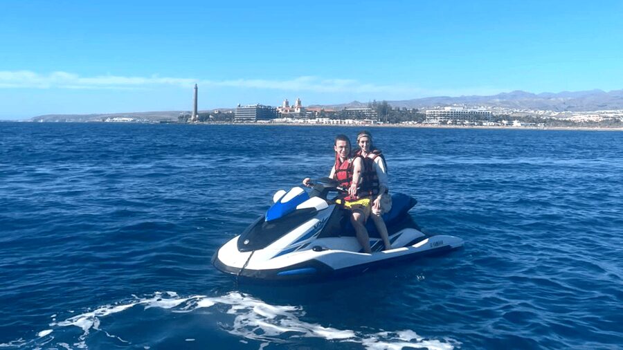 From Playa del Inglés: Guided Jet Ski Tour & Hotel Transfers - From Playa del Inglés to the beach: the part you shouldn’t rush