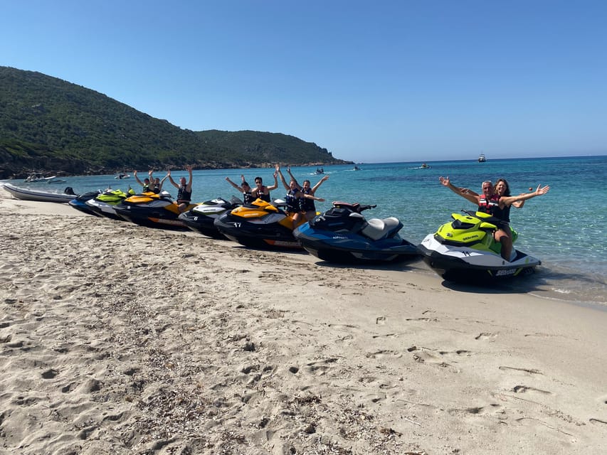 From Propriano: Gulf of Valinco Jetski Tour - 1h - Cruising past Olmeto, Portigliolo, and Belvedere creeks