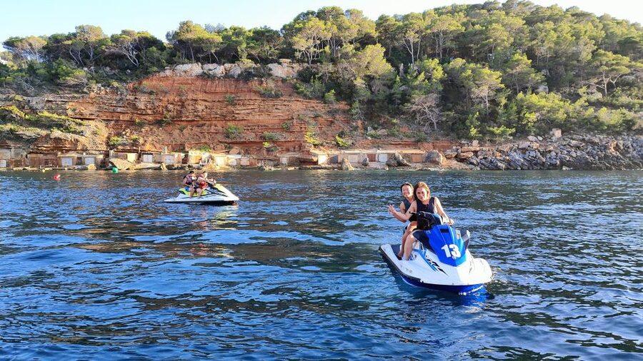 Ibiza Jet Ski Tour: San Antonio to Cala Salada - No License - San Antonio start: no license, short briefing, sea-launch included