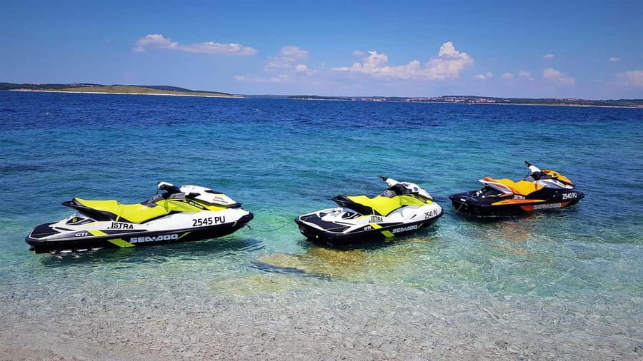 Istra Adventure JET SKI SAFARI 20, 40, 90 MIN - What’s Different: Sea-Doo GTI/GTX + GPS Safety That Helps You Relax