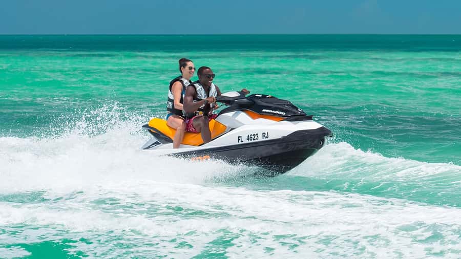 Jet Ski Adventure Zanzibar :Fun at Kendwa/Nungwi Beach - Your route: shoreline race, Tumbatu Island views, and a possible reef stop