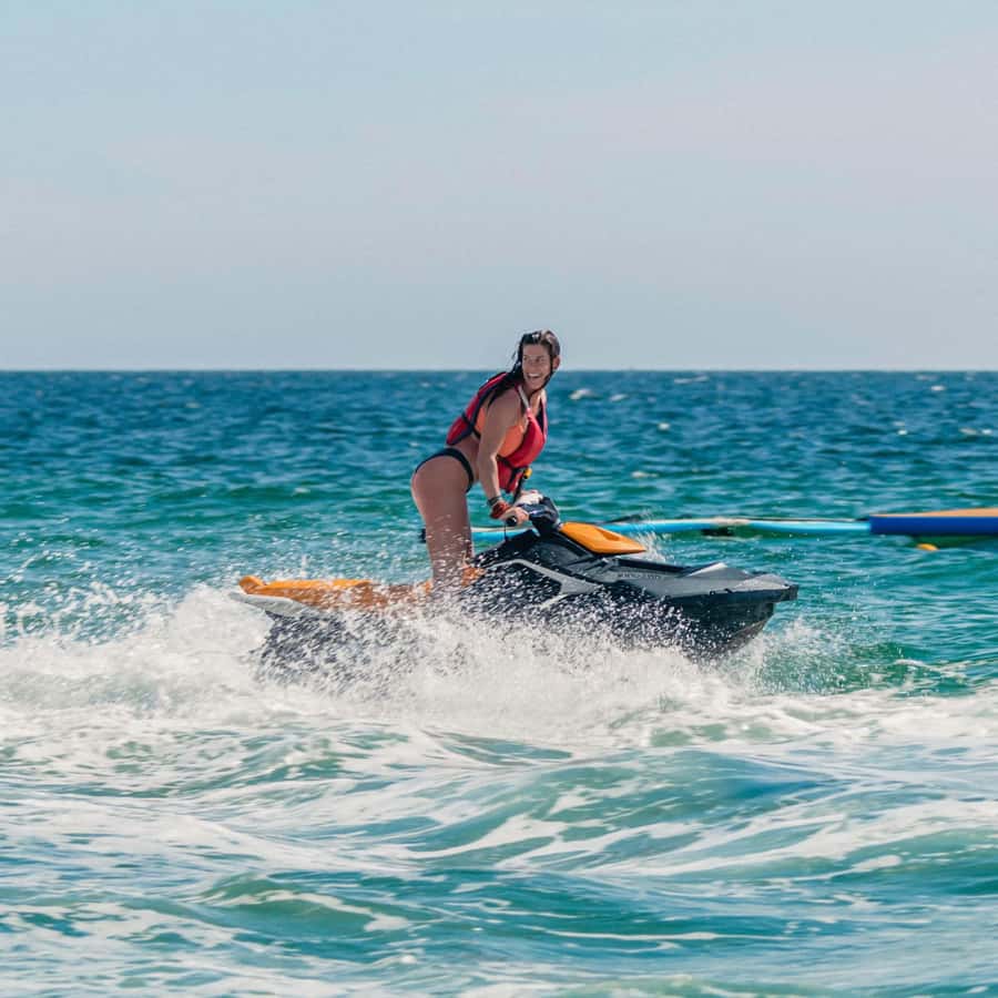 Jet Ski Adventure Zanzibar :Fun at Kendwa/Nungwi Beach - Sunset jet skiing: when timing turns a thrill into a memory