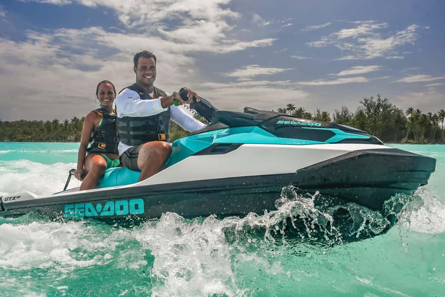 Jet Ski Around Bora Bora - Speed Through Paradise - The Mount Otemanu Stop: Classic Bora Bora, Up Close