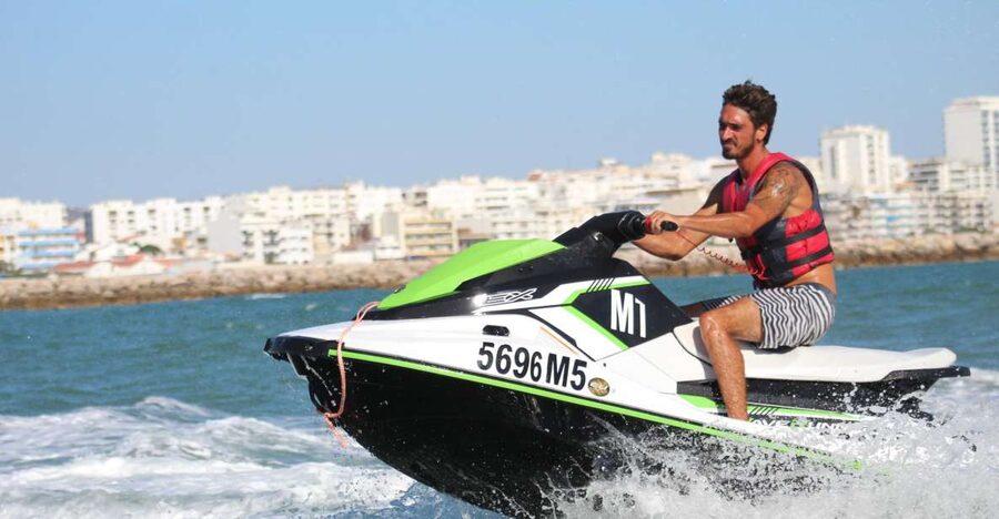 Jet Ski Rental in Vilamoura - Riding the Yamaha Waverunner circuit outside Vilamoura Marina