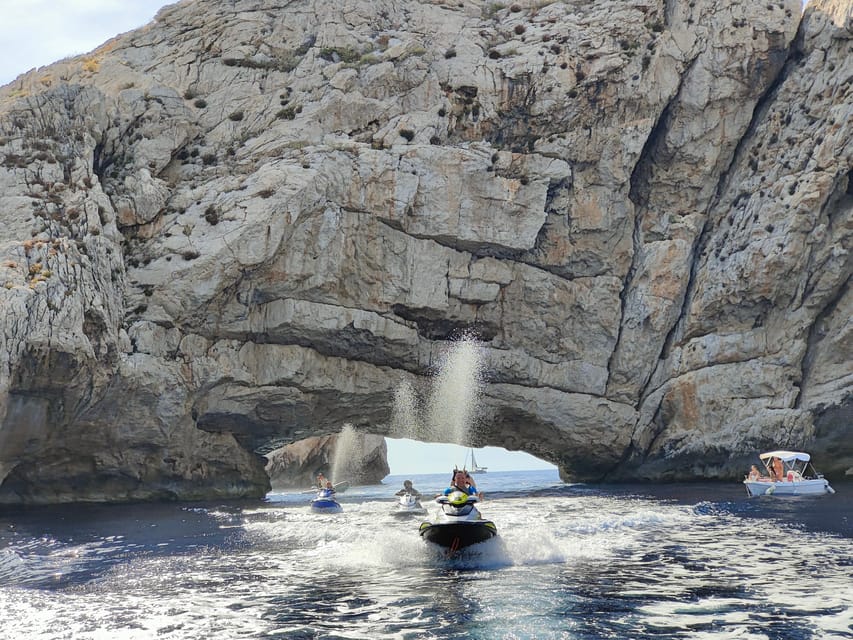 Jet Ski to Margaritas Islands from San Antonio - No License - Before you ride: briefing, practice, then the north coast run