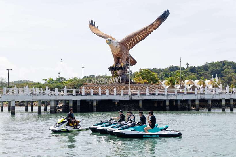 Langkawi Jet Ski Tour Dayang Bunting Free Drone Video - Lunch and break time: don’t expect a restaurant crawl