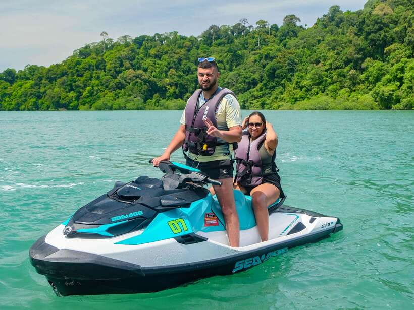 Langkawi: Jet Ski Tour Island Hopping Dayang Bunting - The Fjords-style coastline: where Beras Basah fits in