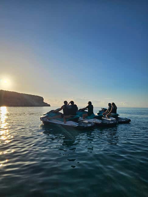 MALLORCA: CALA D'OR JET SKI TOUR, SUNRISE OR SUNSET - The route: cruising along the coast toward Cala Mondrago
