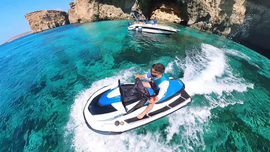 Malta 30 Minutes Jet Ski Rental / Hire - No License Needed - The Malta–Comino Run: Speed, Spray, and a Short Slice of Freedom