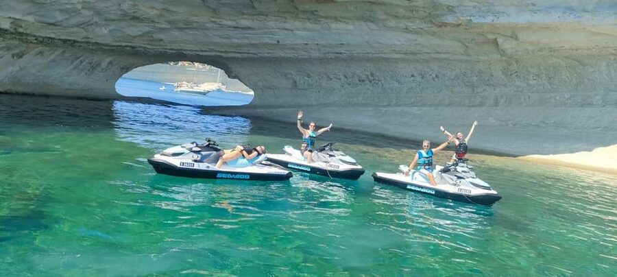 Malta: Jet Ski Safari to St. Paul's Islands or St Thomas Bay - North Safari Route: Mellieha Bay, St Paul’s Bay, and the Island Loop