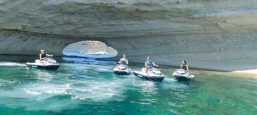 Malta: Jet Ski Safari to St. Paul's Islands or St Thomas Bay - South Safari Route: Valletta Grand Harbour and Il-Hofriet Bays