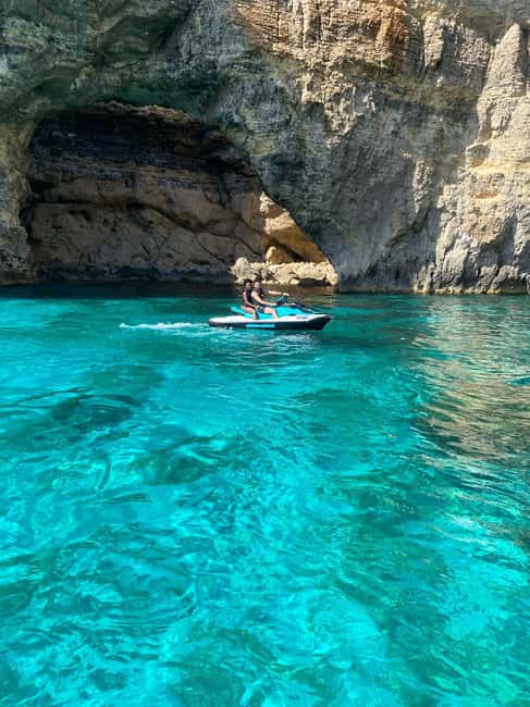 Mellieha: Comino & Blue Lagoon Jet Ski Safari Tour - Crystal Lagoon: sheltered water for a softer landing