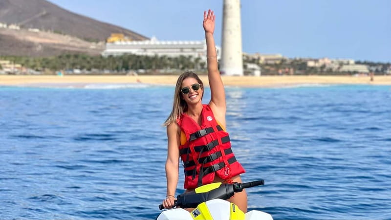 Morro Jable: Guided Jet Ski Safari (without license) - Entering The Water: Where the Safari Starts and What Happens First