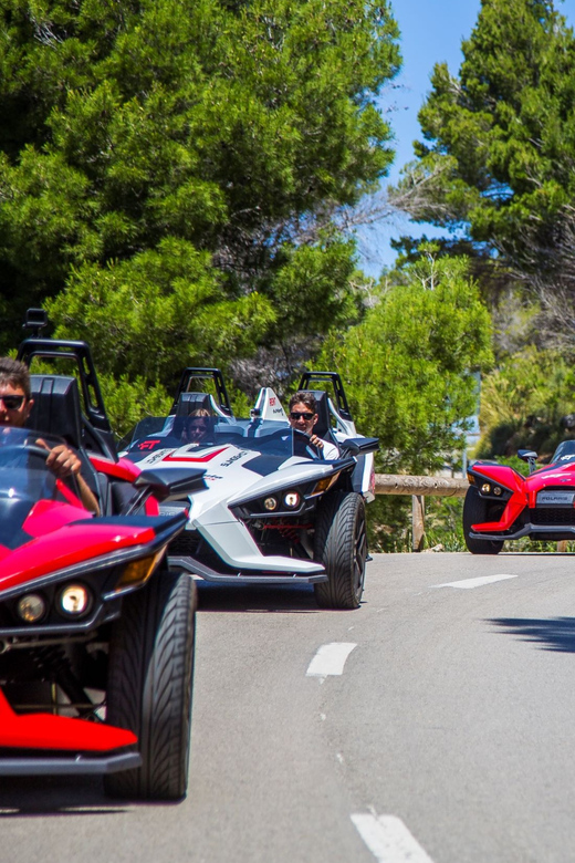 Peguera: Racing Car Drive and Jet Ski Combo Tour - Jetski Half: Cala en Basset for Water Time, Plus S’agilau Cave for Photos
