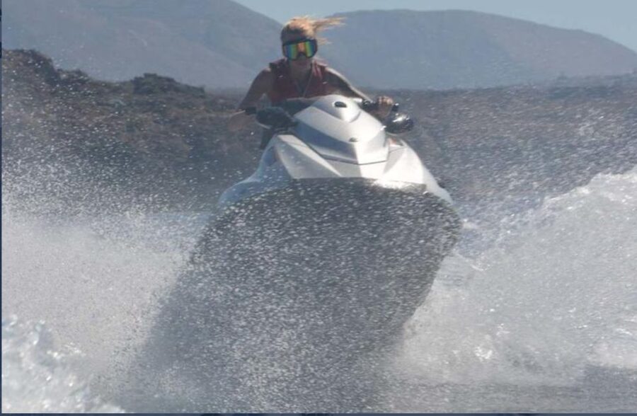 Perivolos: Private South Coast Discovery on a Jet Ski - Kampia Beach (White Beach) Glides: Fast Views Without the Long Walk
