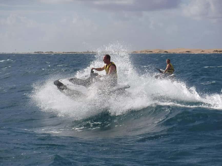 Playa Ingles:Rent e-Scooter 3 hour+Option Combo Rent Jet Ski - The route plan: Maspalomas Dunes, Meloneras coast, and beach time