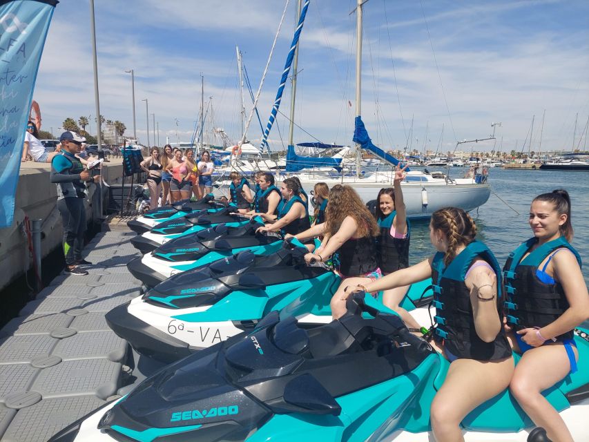 Valencia: Jetski experience with Guide - Finding Alfa nautica at Valencia Marina (Banana Boat Alfa Nautica)